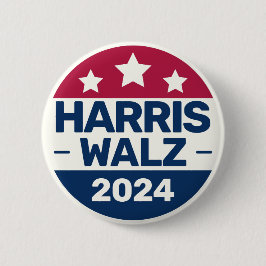 Kamala Harris Tim Walz Kampagne 2024 Präsident Button