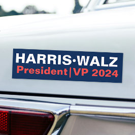 Kamala Harris Tim Walz Präsident | Vizepräsident 2 Autoaufkleber