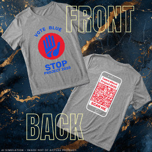 Kamala Harris Tim Walz Vote Blue Stopp Project 202 Tri-Blend Shirt