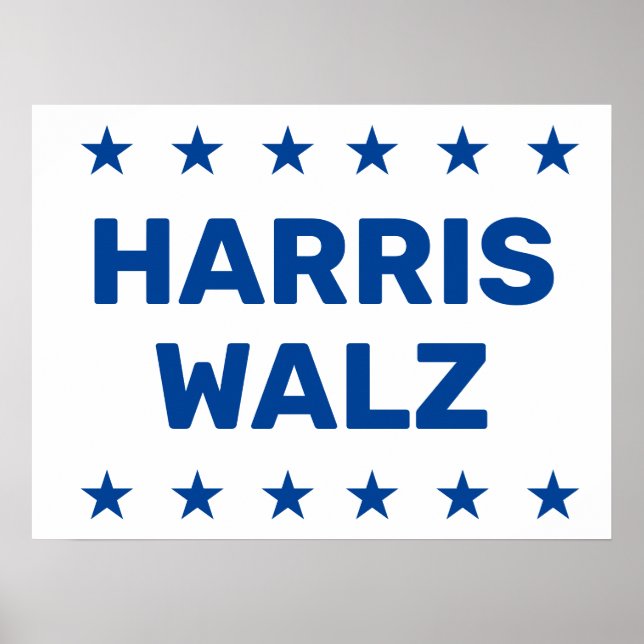 Kamala Harris Tim Walz Yard Poster (Vorne)