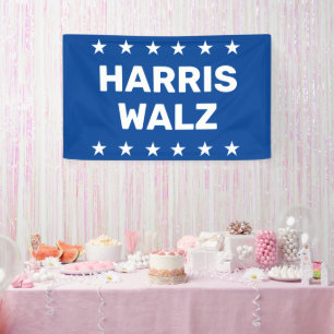 Kamala Harris Tim Walz Yard-Zeichen Banner