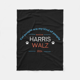 Kamala Harris Tim Wheimer 2024 Cat People sind mei Fleecedecke