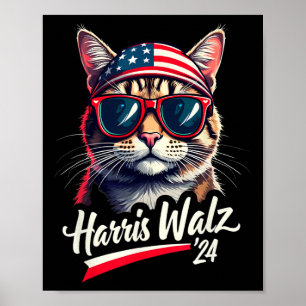 Kamala Harris Tim Wheimer Niedlich Cat Präsident F Poster
