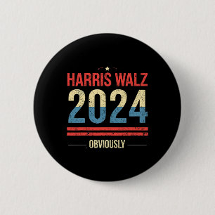 Kamala Harris Tim Wheimer Offensichtlich Apparel V Button