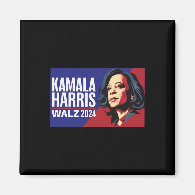 Kamala Harris Tim Wheimer Waltz 2024 Peace Lgbt Magnet (Vorne)