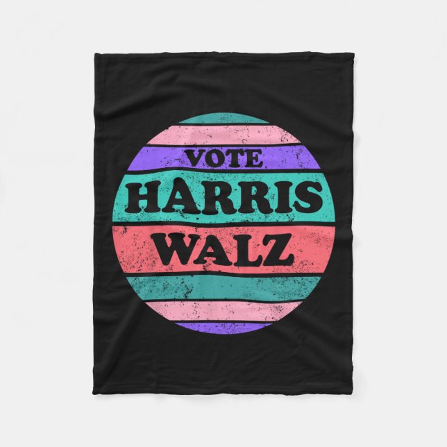 Kamala Harris Tim Wozheimer-Präsident 2024 Fleecedecke (Vorderseite)