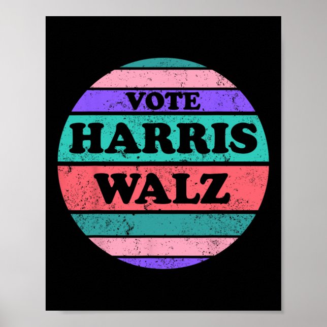 Kamala Harris Tim Wozheimer-Präsident 2024 Poster (Vorne)