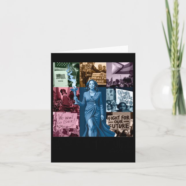 Kamala Harris Tour 2024 in meiner Wahlperiode Frau Karte (Vorderseite)