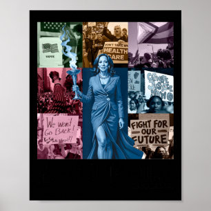 Kamala Harris Tour 2024 in meiner Wahlperiode Frau Poster