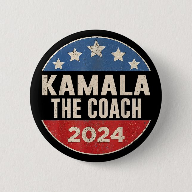 Kamala Harris und der Trainer Button (Vorderseite)