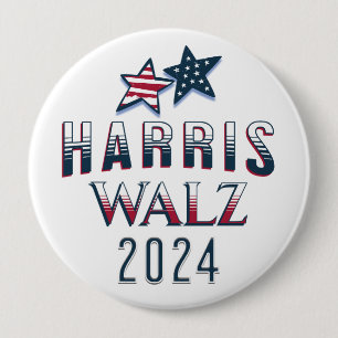 Kamala Harris und Tim Walz 2024 Button