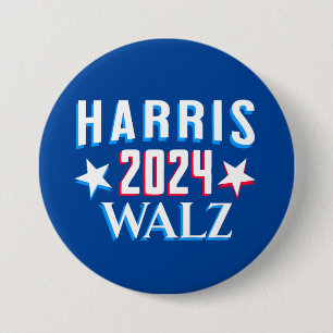 Kamala Harris und Tim Walz 2024 Button