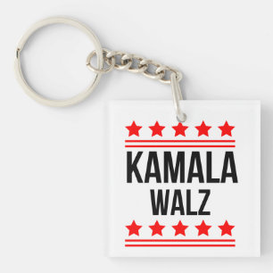 Kamala Harris und Tim Walz 2024 Schlüsselanhänger