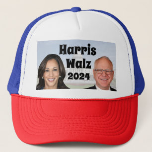 Kamala Harris und Tim Walz 2024 Truckerkappe