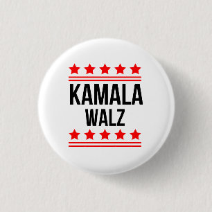 Kamala Harris und Tim Walz  Button