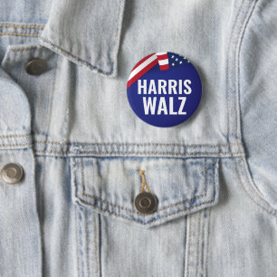 Kamala Harris und Tim Walz Button
