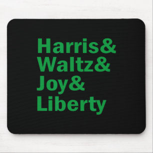 Kamala Harris und Waltz Joy Liberty Funny Mousepad