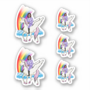 Kamala Harris Unicorn 2024 Aufkleber