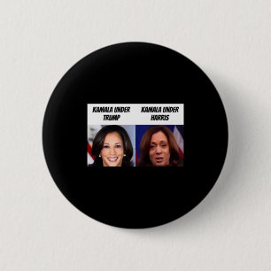 Kamala Harris unter Trump Funny Trump-Unterstützer Button