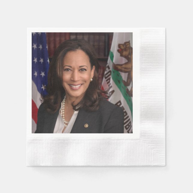 Kamala Harris US-Vizepräsident, Biden 2024 Serviette (Vorderseite)