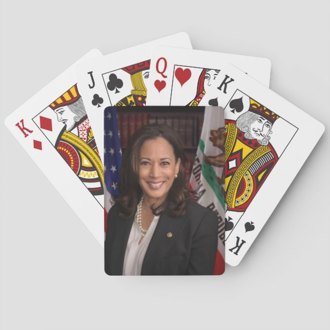 Kamala Harris US-Vizepräsident, Biden 2024 Spielkarten (Rückseite)