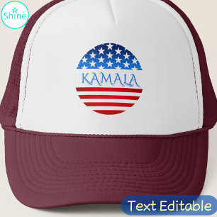 Kamala Harris USA Flag Demokraten Personalisierter Truckerkappe