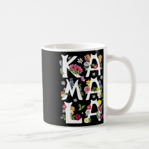 Kamala Harris Vintag Floral Cat Briefe Präsident Kaffeetasse