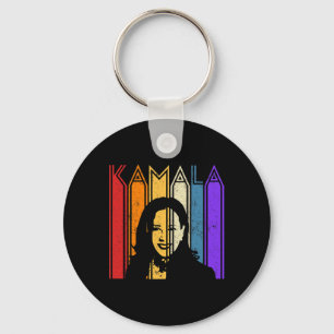 Kamala Harris Vintag gestörtes Portrait Harris 2 Schlüsselanhänger