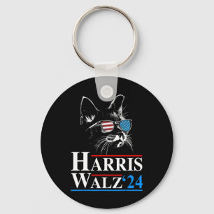 Kamala Harris W 2024 Harris Waltz Vp Präsident Cat Schlüsselanhänger
