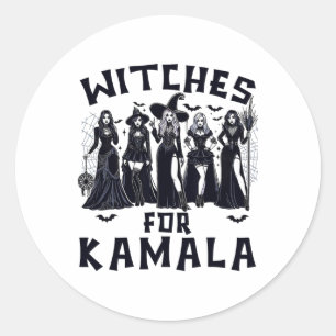 Kamala Harris Wahl 2024 Halloween Runder Aufkleber