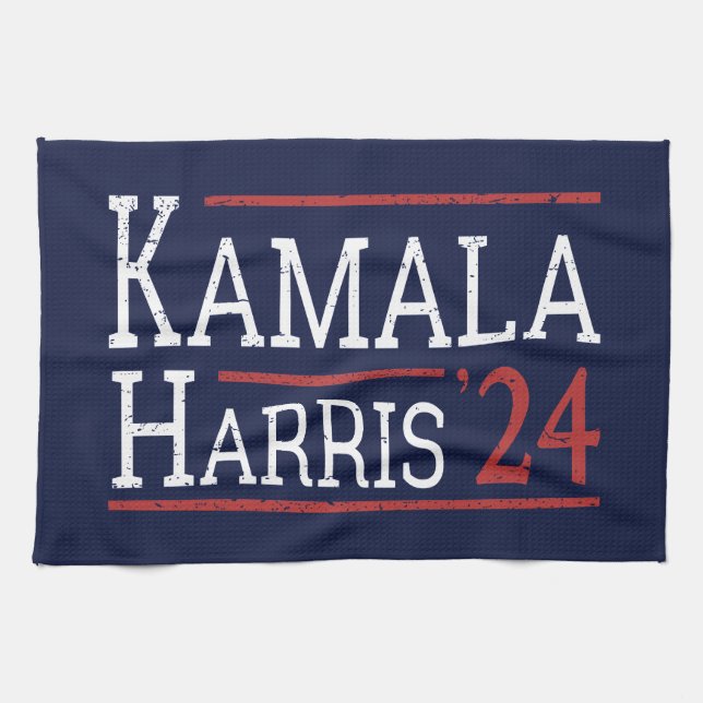 Kamala Harris Wahl 2024 I Geschirrtuch (Horizontal)