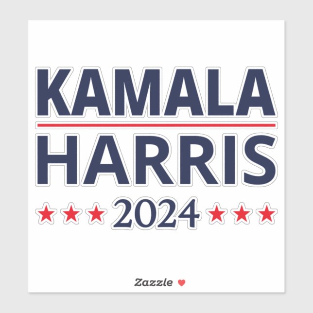Kamala Harris Wahl 2024 III Aufkleber (Blatt)