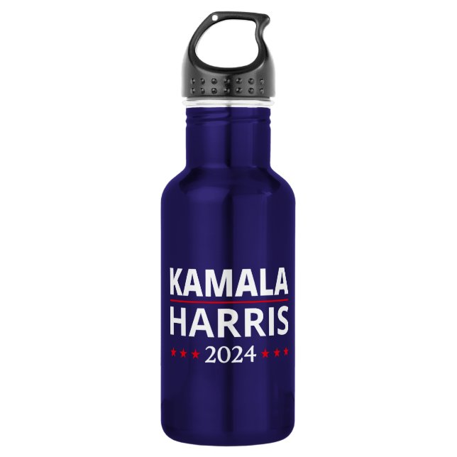 Kamala Harris Wahl 2024 III Edelstahlflasche (Vorderseite)