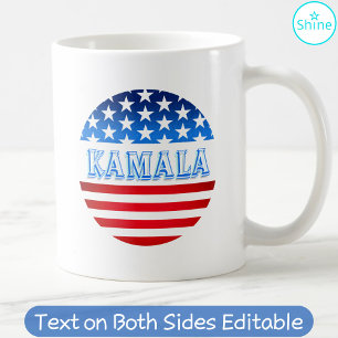 Kamala Harris Wahlkampagne Unterstützende Flagge U Kaffeetasse