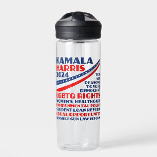 Kamala Harris Wahlplattform 2024 Trinkflasche