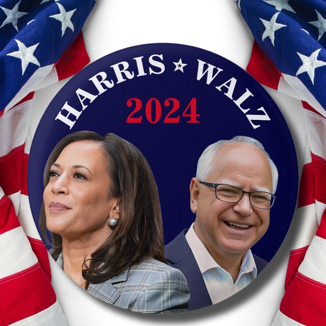 Kamala Harris Walz Foto - Präsident Vice Fotos Button (Von Creator hochgeladen)
