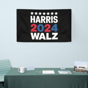Kamala Harris Walz, Vizepräsident Banner