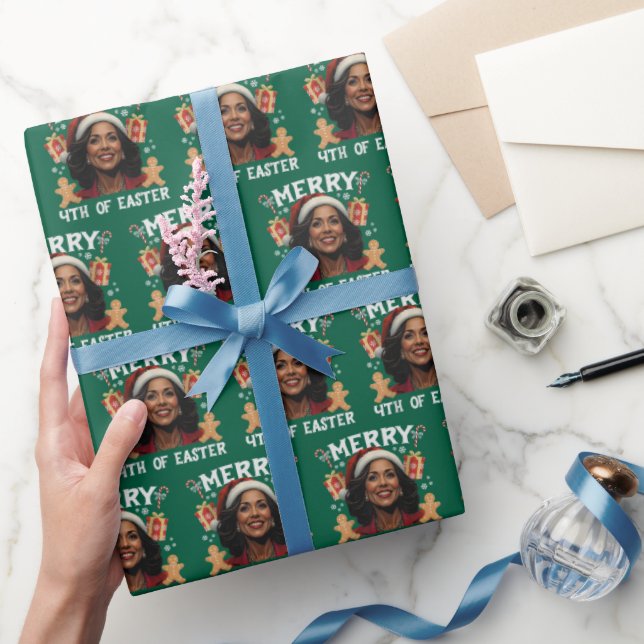 Kamala Harris Weihnachten Weihnachten Weihnachten  Geschenkpapier (Schenken)