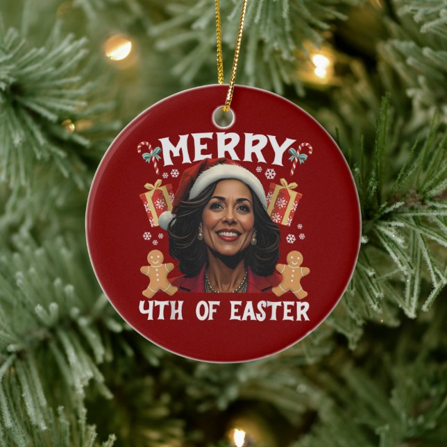 Kamala Harris Weihnachten Weihnachten Weihnachten  Keramik Ornament (Baum)