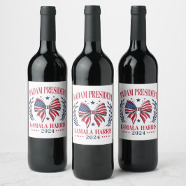 Kamala Harris Weinetikett