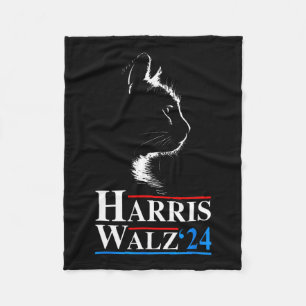 Kamala Harris Wheimer 2024 Cat Funny Vp Vice Presi Fleecedecke