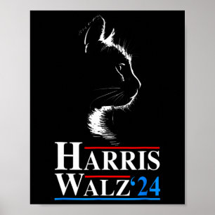 Kamala Harris Wheimer 2024 Cat Funny Vp Vice Presi Poster