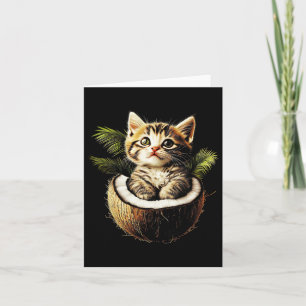 Kamala Harris Wheimer 2024 Cat Lady Funny Coconut Karte