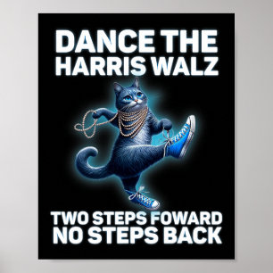 Kamala Harris Wheimer 2024 Waltz Dance 2 Schritte Poster