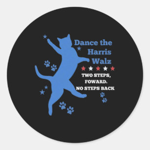 Kamala Harris Wheimer 2024 Waltz Dance 2 Schritte  Runder Aufkleber