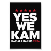 Kamala Harris Yes We Kam für US-Präsident 2024