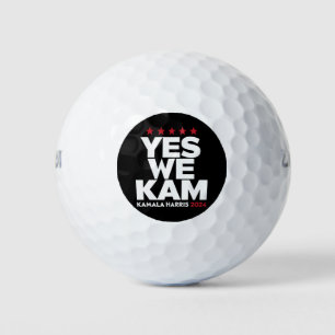 Kamala Harris Yes We Kam für US-Präsident 2024 Golfball