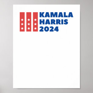 Kamala Harris zum Präsidenten - Abstimmung mit Blu Poster