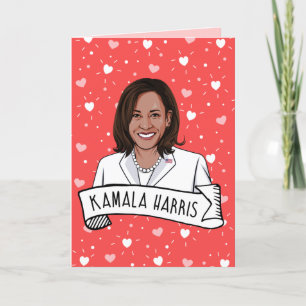 Kamala Harris zum Valentinstag Karte