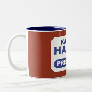 KAMALA HARRIS ZUR PRÄSIDENTIN ZWEIFARBIGE TASSE